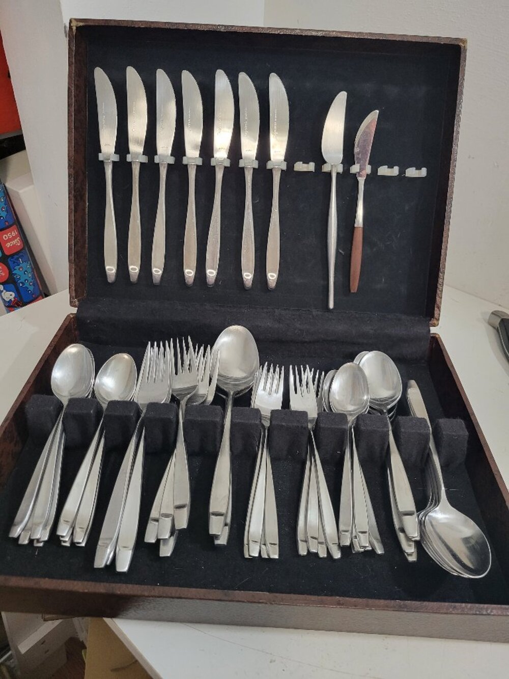 Vintage MCM Supreme Stainless Steel Japan Cutlery Set
